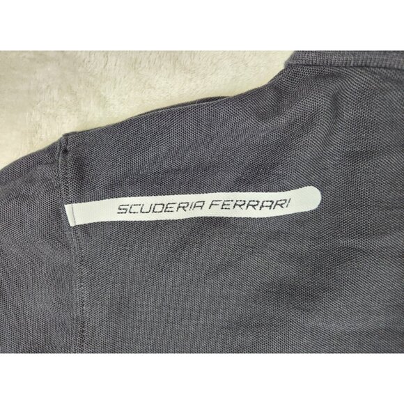 Ferrari Scuderia Mens Polo Shirt Size Medium Black Logo Licensed Etihad Airways - Picture 9 of 16